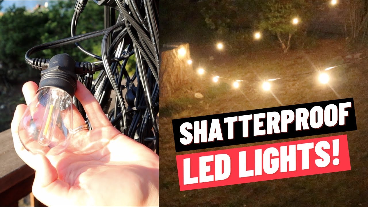 Quntis LED Outdoor String Lights Unboxing and Review | Patio Shatterproof Waterproof String Lighting