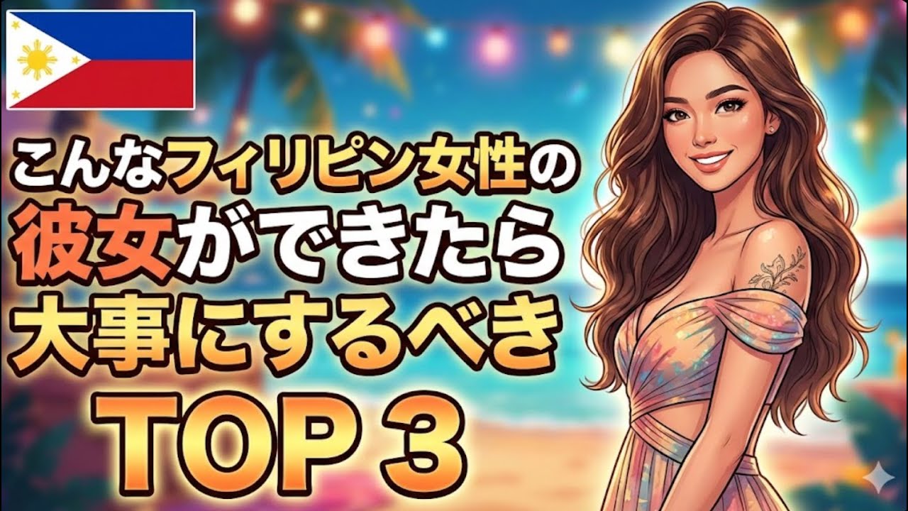 こんなフィリピン女性の彼女ができたら大事にするべき　TOP 3