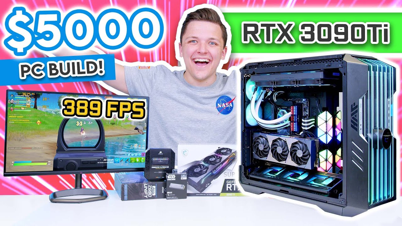 The ULTIMATE $5000 Gaming PC Build 2022! [ft. RTX 3090Ti & Core i9 - Our Most INSANE Build Yet...]