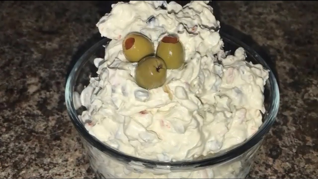 The Best Cream Cheese Olive Dip