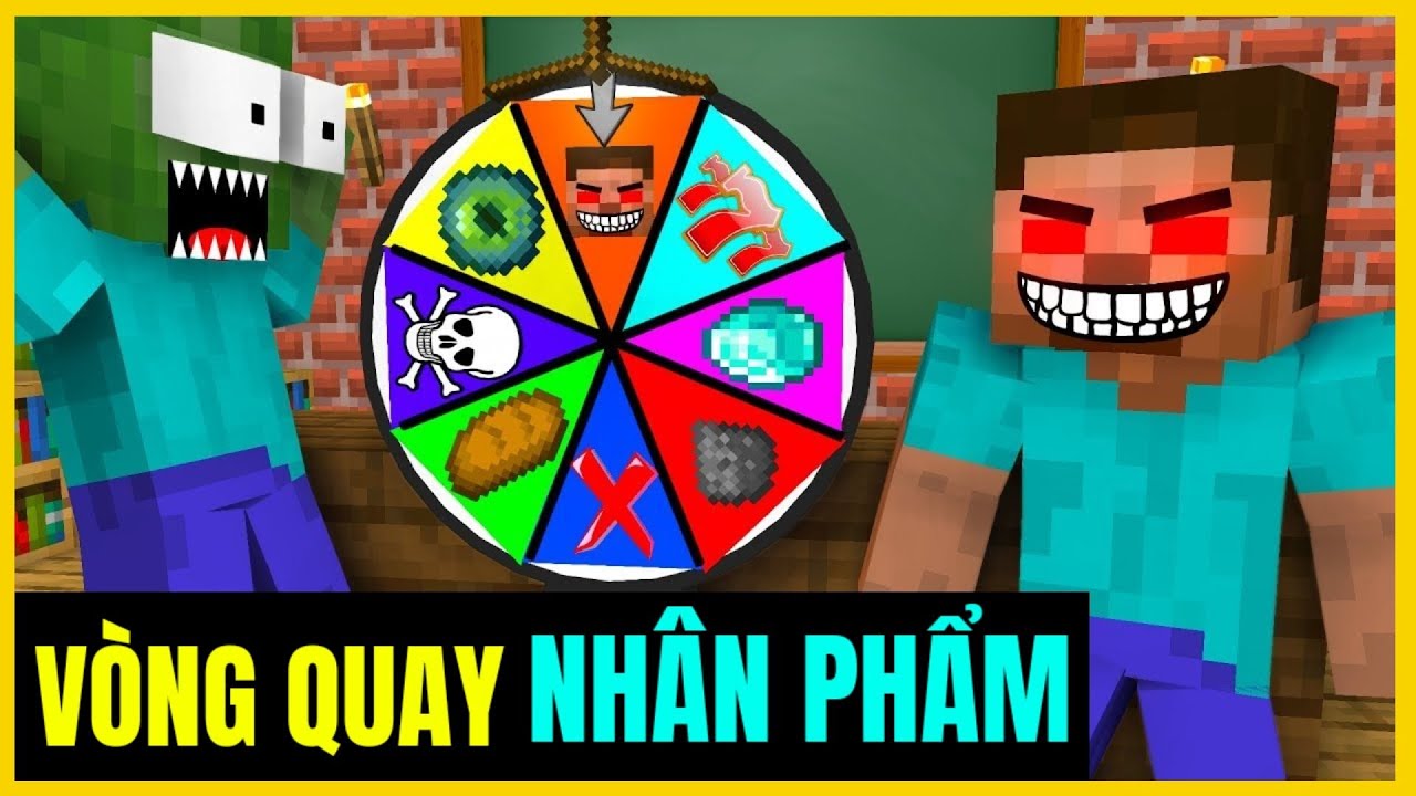 [ Lớp Học Quái Vật ] VÒNG QUAY NHÂN PHẨM | Minecraft Animation