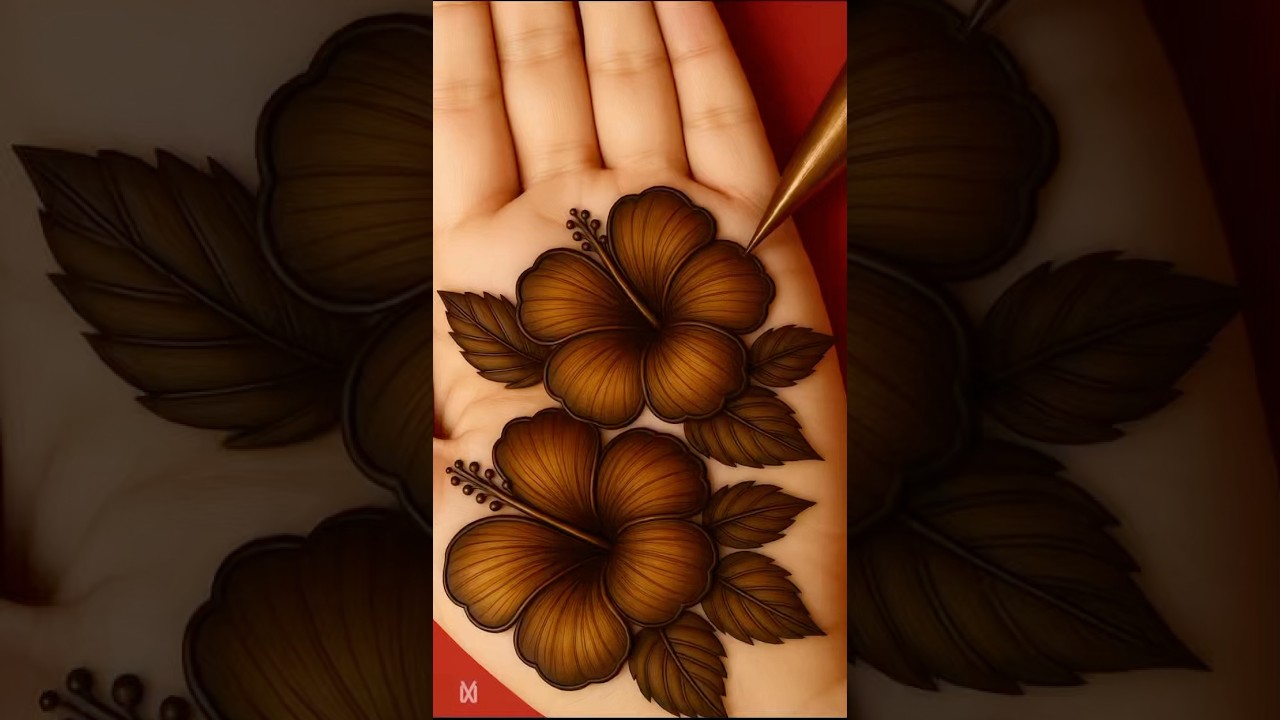 Simple and easy front hand mehandi design #mehndi #henna #shorts #mehndidesign #shortsfeed