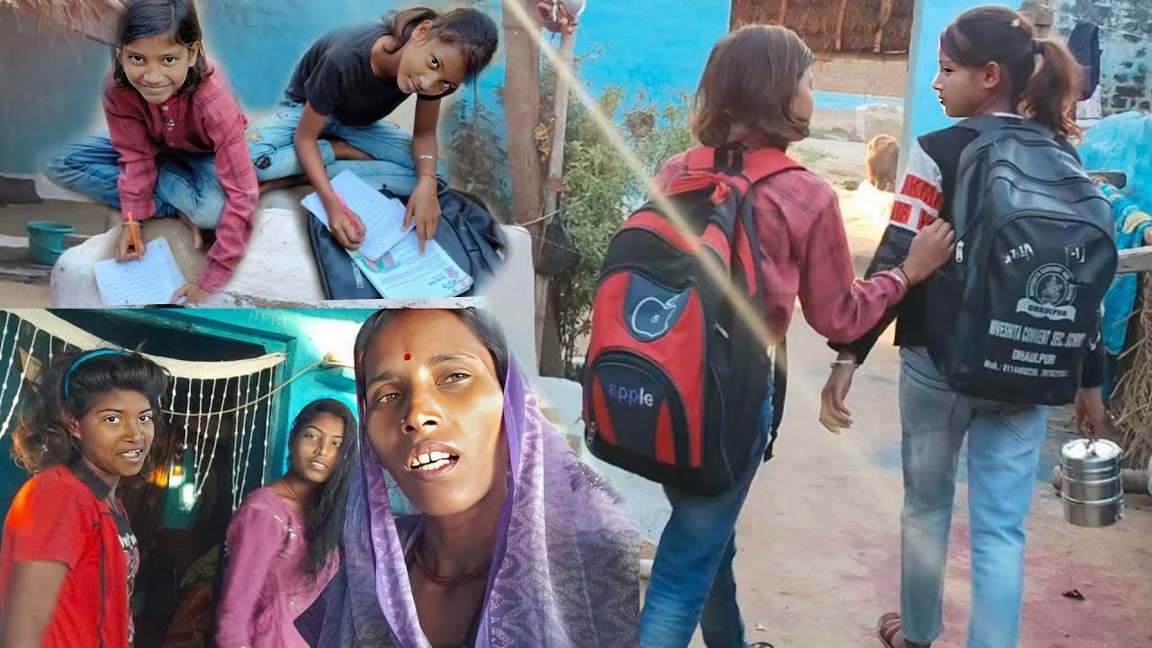 छवि को गुस्सा आया बहुत तेज नहा के कूलर चला रही हैrenu Ravi Village Life 