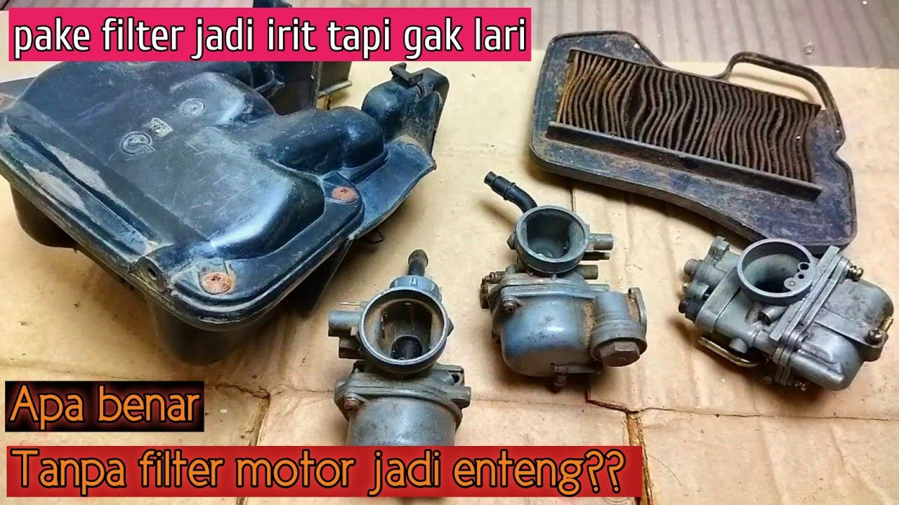 Efek dan kendala motor tanpa filter udara