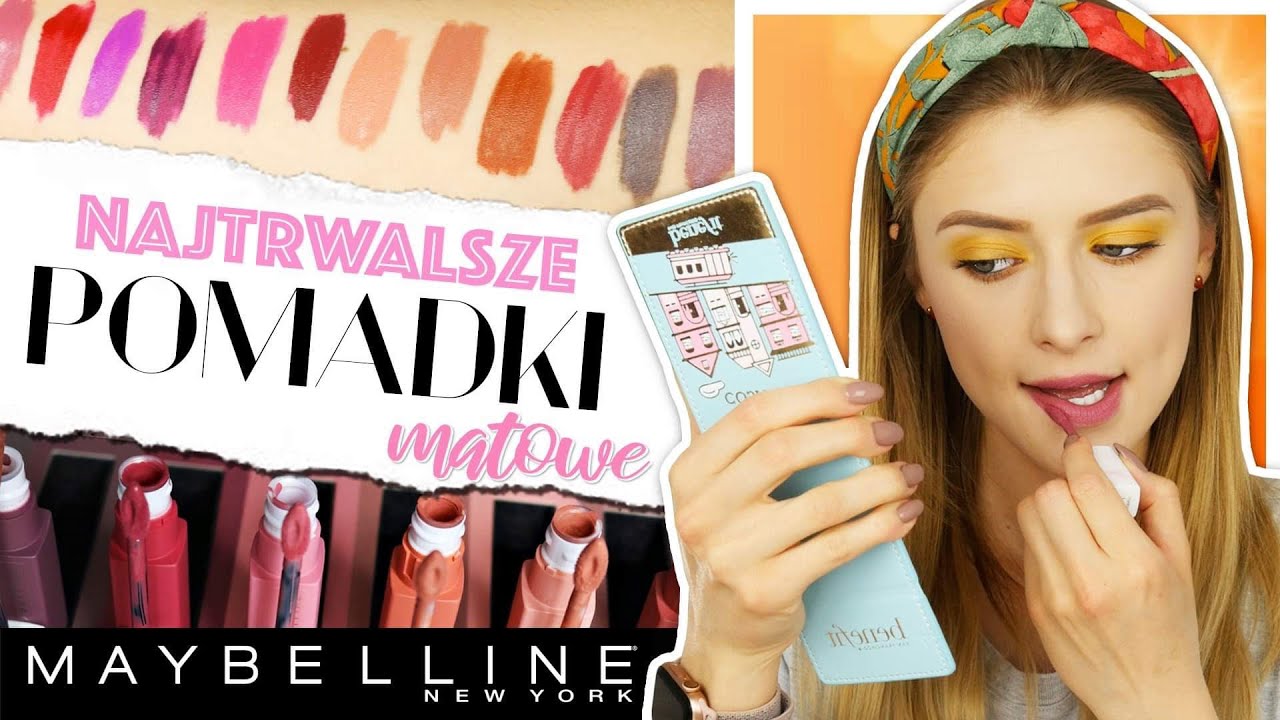 Jak nakładać i jak zmywać pomadki Maybelline Super Stay Matte INK + 🎁ROZDANIE🎁