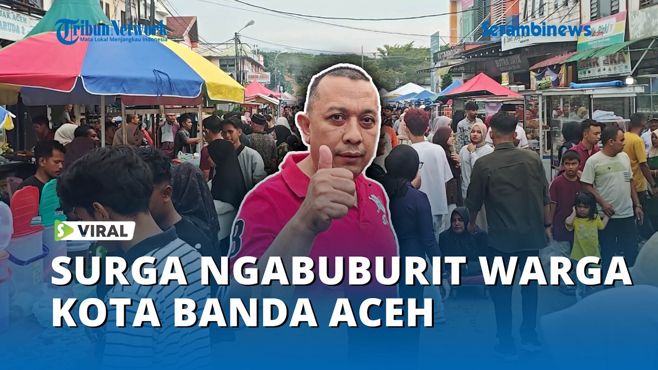 Jalan Garuda Diserbu Pemburu Takjil, Surga Ngabuburit Warga Banda Aceh Saat Ramadhan