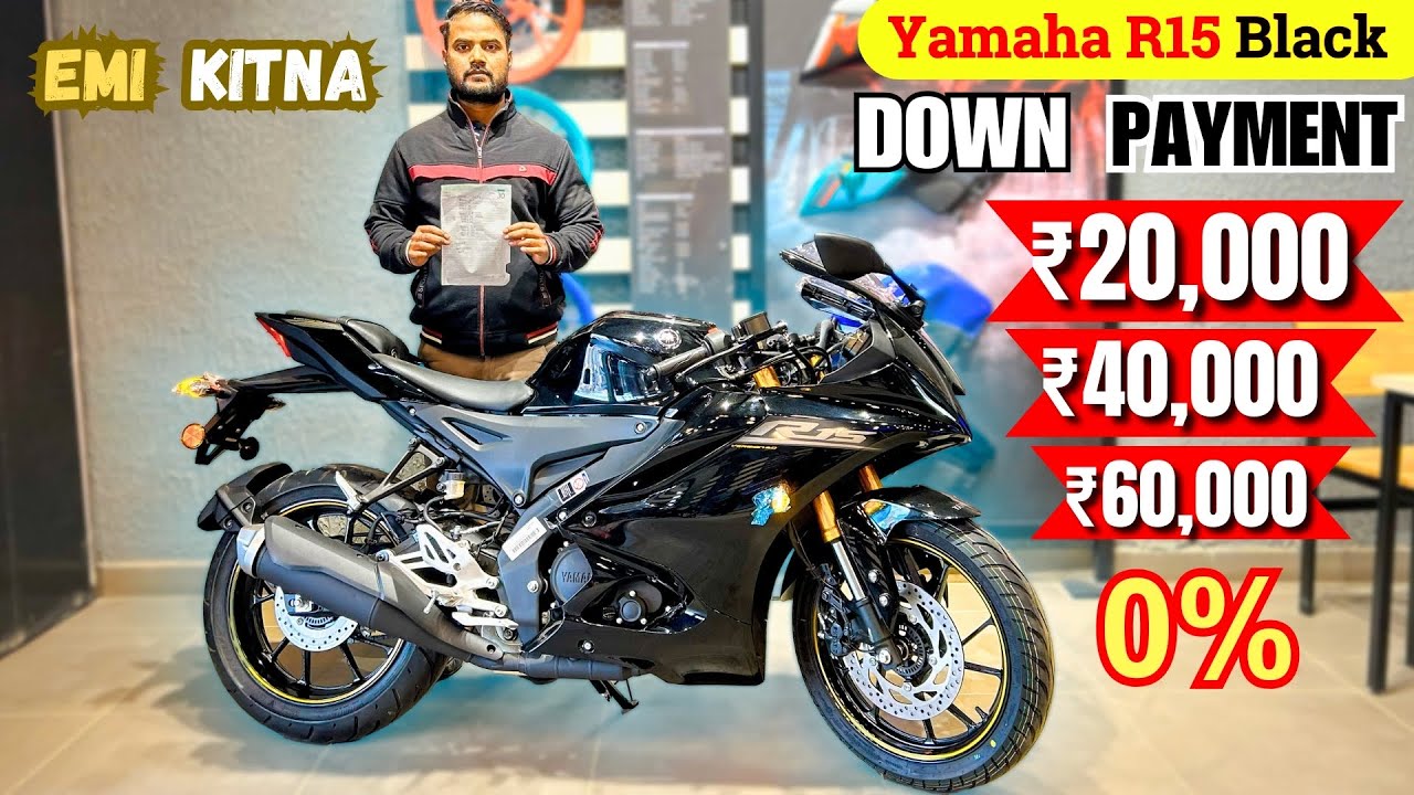 2026 Yamaha R15 Black Colour🖤 Down Payment and Emi | Finance Loan | On Road Price | r15 black