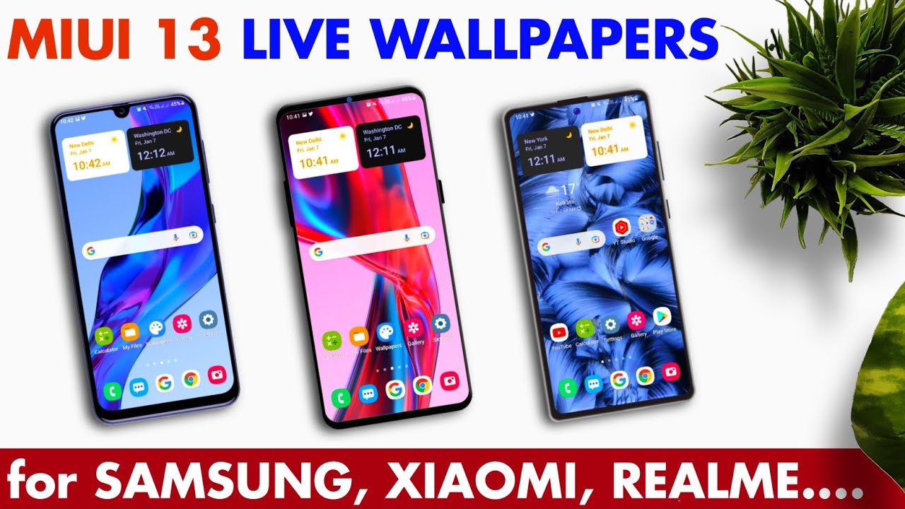 MIUI 13 Live Wallpaper For Any Android Phone - Samsung, Xiaomi, Realme, Oppo, Vivo etc.