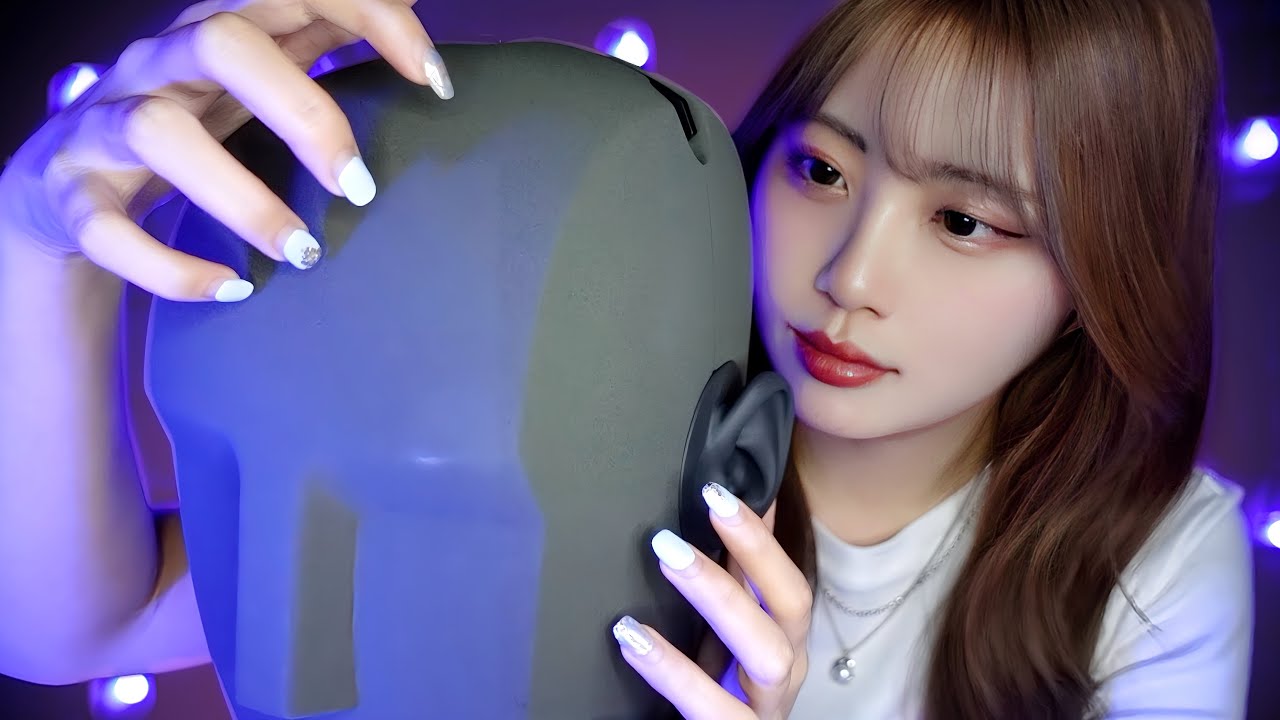 ASMR Постукивание и почесывание лица по всей поверхности(Без разговоров)