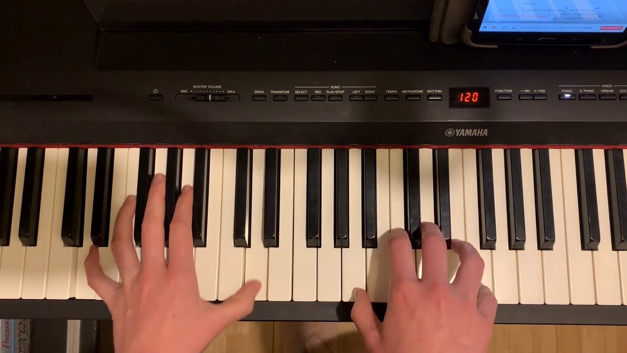 Nothing is Impossible piano tutorial