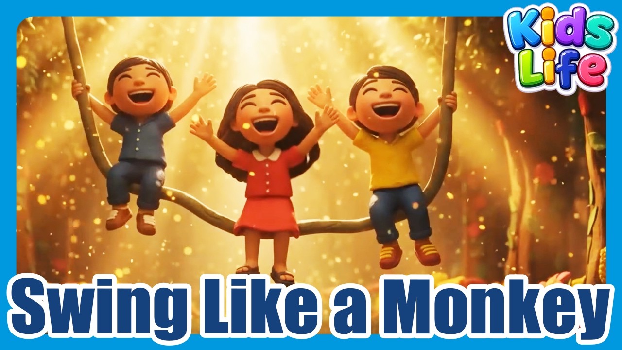 Swing Like a Monkey! 🌿 | Fun Animated Kids Dance