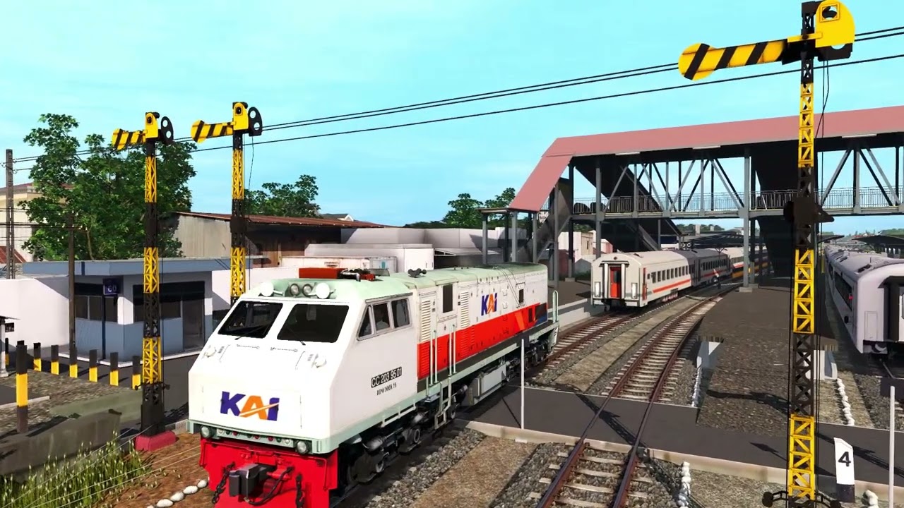 OUT CAB LANGSIRAN DAN DINAS LOKOMOTIF CC 203 KA MATARMAJA | TRAINZ SIMULATOR 2019