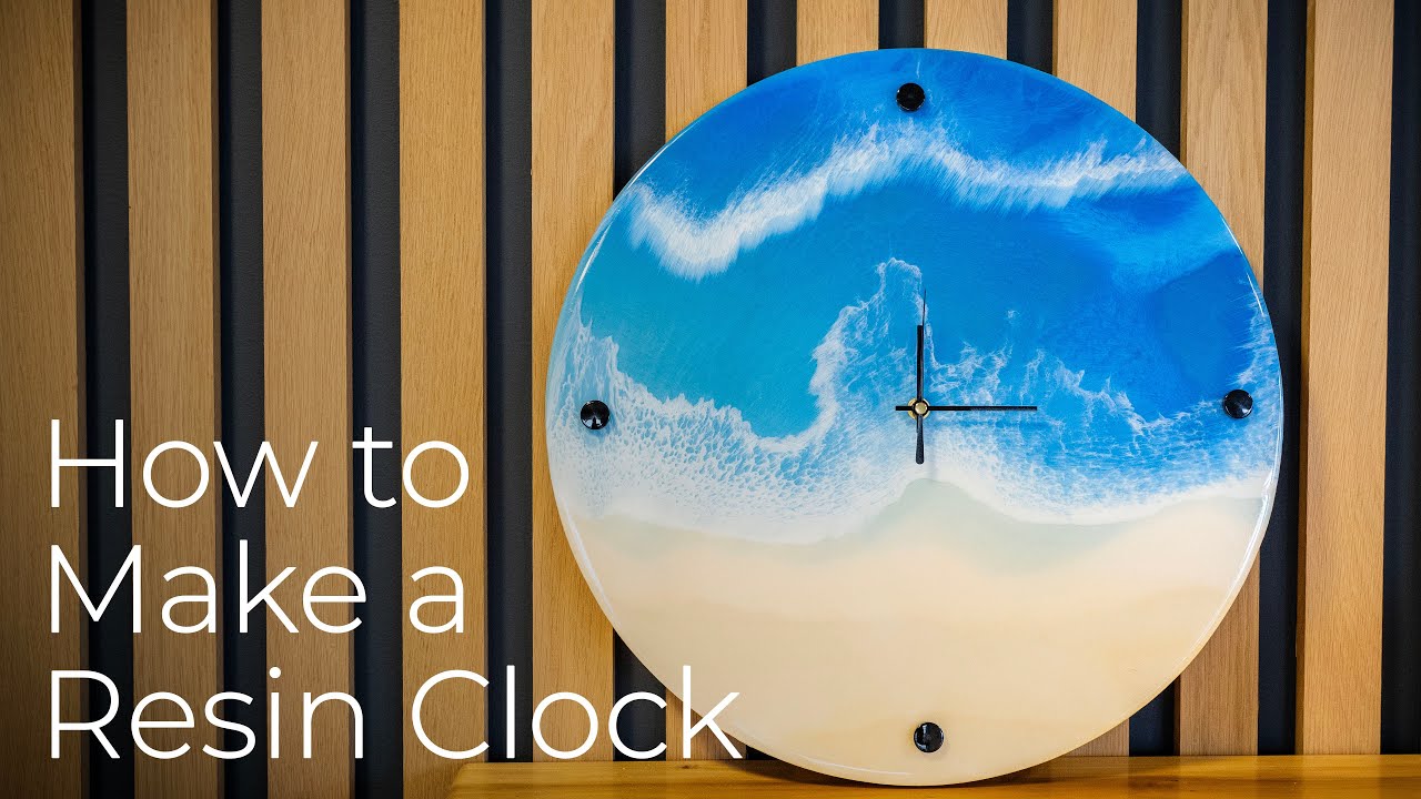 How to Make a Resin Ocean Art Clock