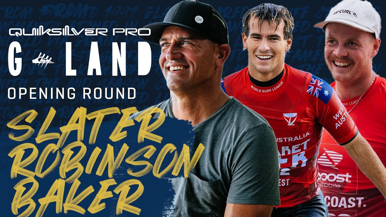 Kelly Slater, J. Robinson, J. Baker | Quiksilver Pro G-Land - Opening Round Heat Replay