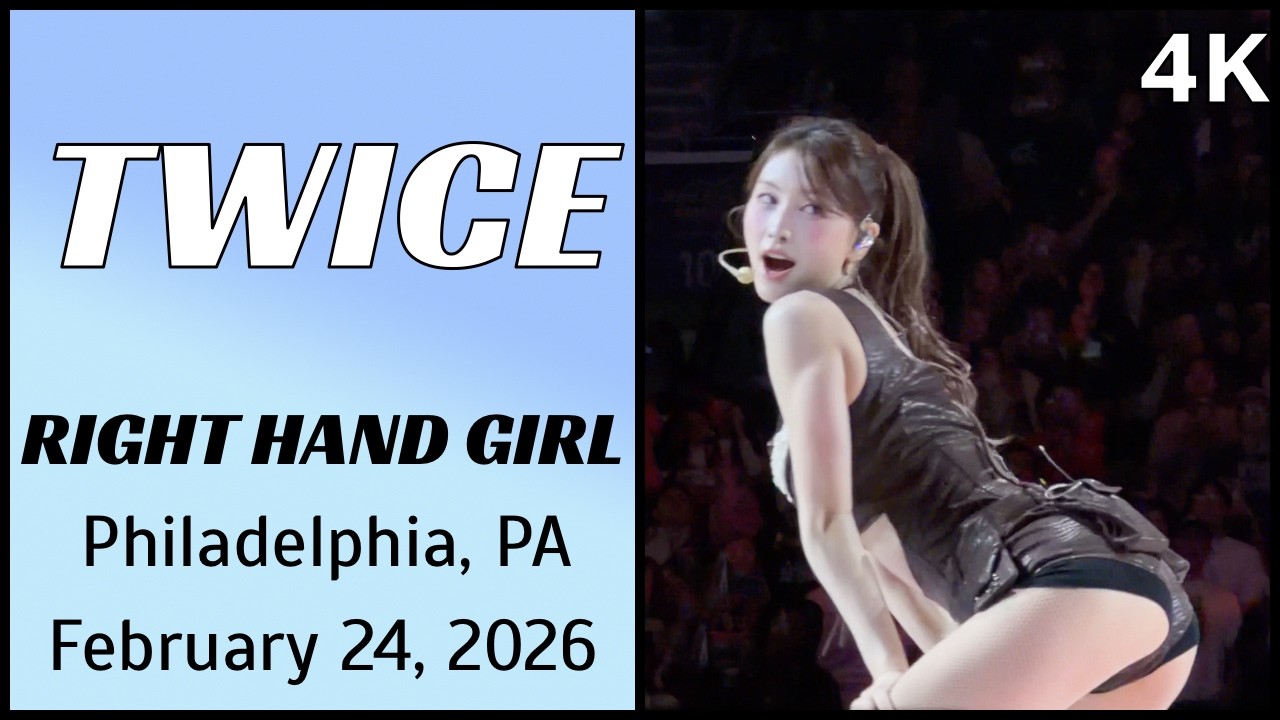 260224 트와이스 TWICE 모모 Momo Focus - RIGHT HAND GIRL live @ Xfinity Arena, Philadelphia, PA 4K Fancam