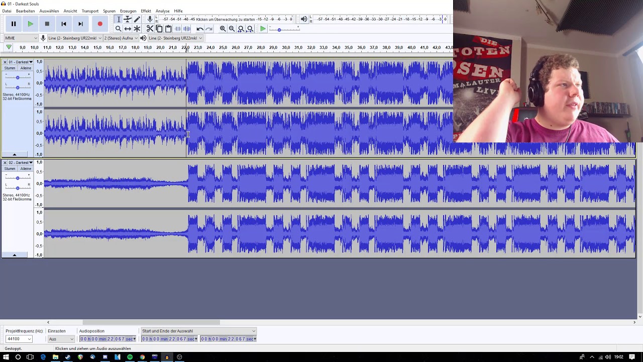 Wie man Gesang aus einen Song wirklich entfernt! Audacity Tutorial