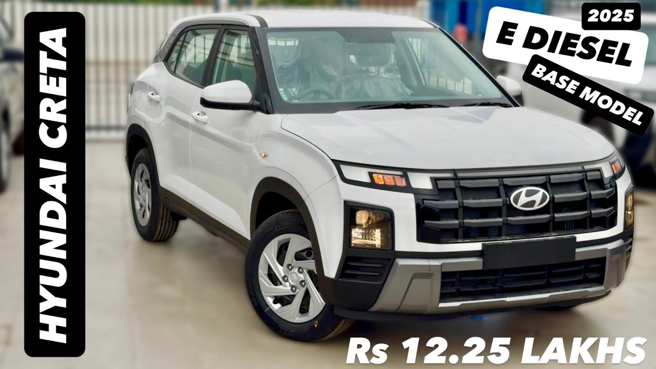 2025 HYUNDAI CRETA E DIESEL 😍 Rs12.25 LAKHS ❤️ CRETA DIESEL BASE MODEL | NEW CRETA E DIESEL REVIEW