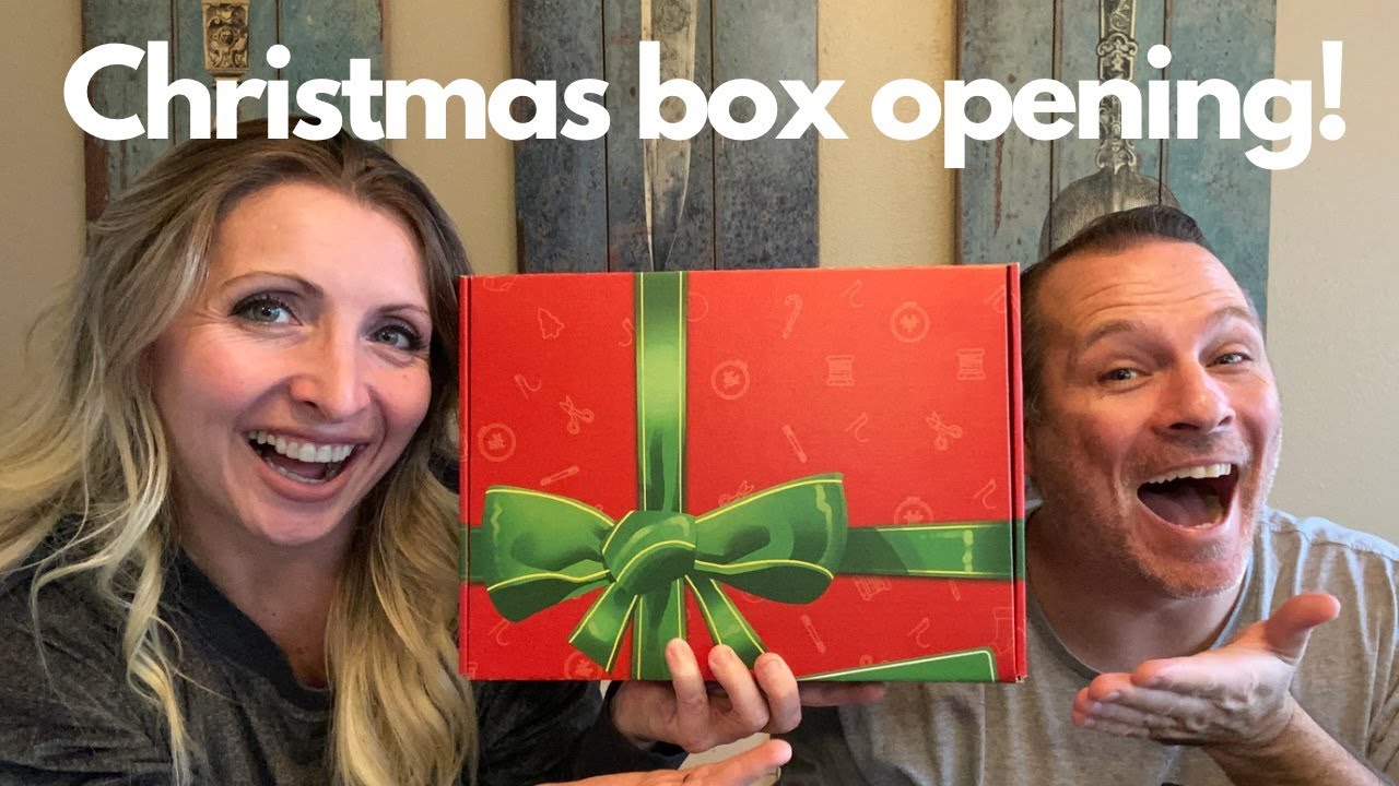 Christmas box opening