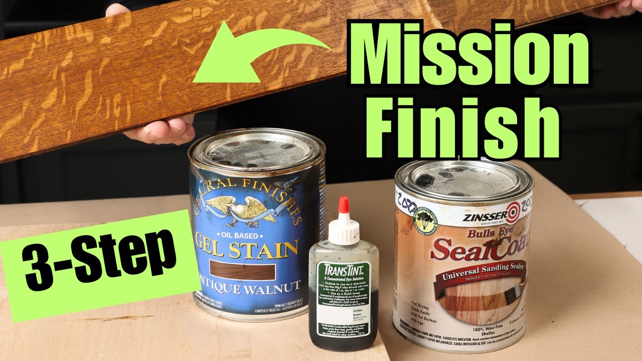 Mission Finish Transtint Dye, Shellac and General Finishes Gel Stain