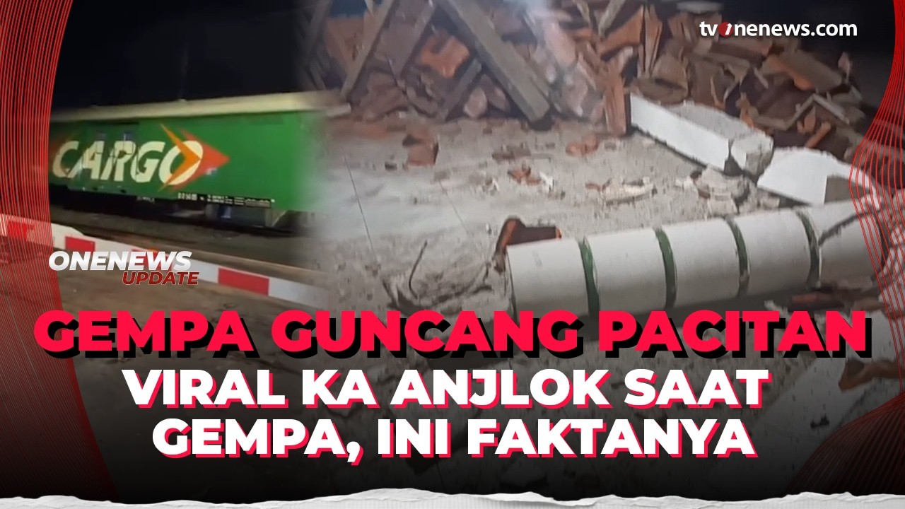 Gempa Pacitan Bikin KA Mendadak Anjlok, PT KAI Buka Suara | OneNews Update
