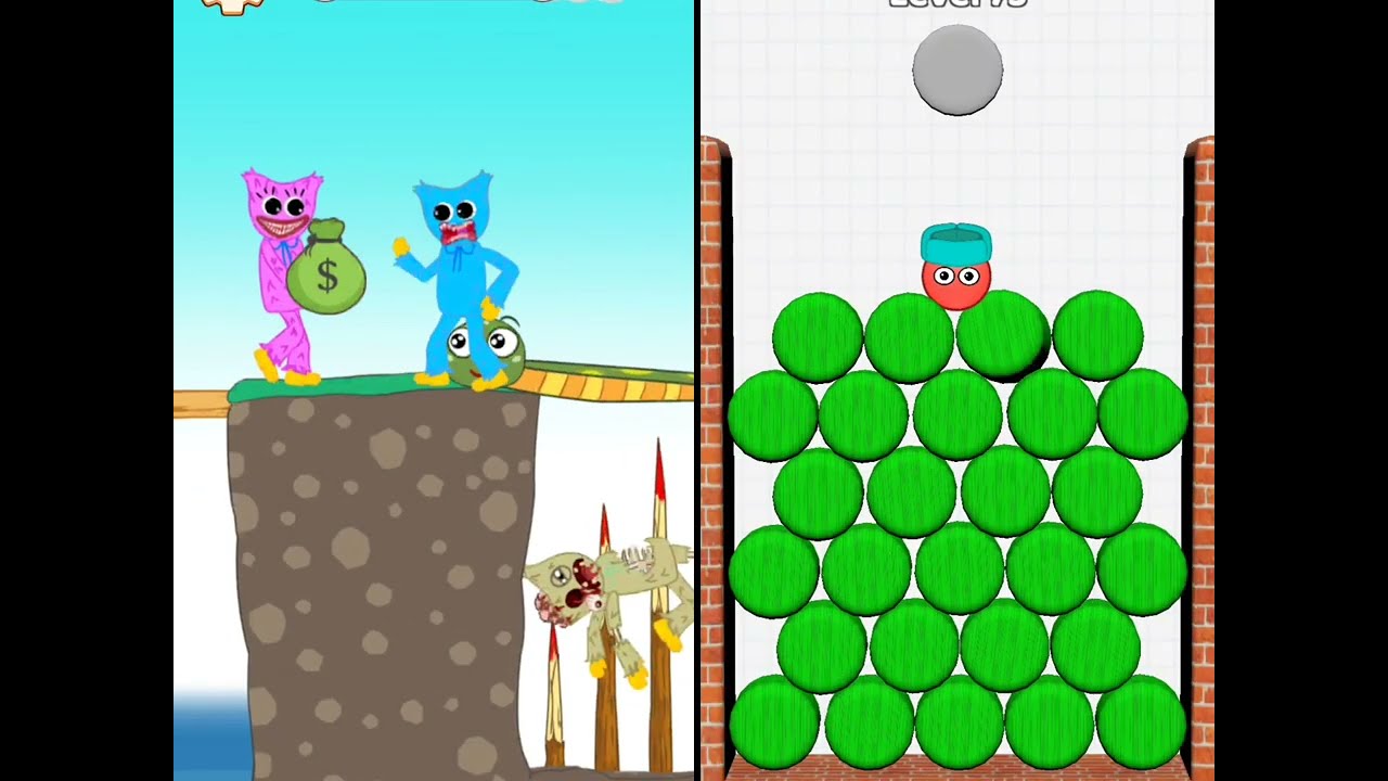 Huggy Story 🆚 HIde Ball Satisfying _ All Levels ASMR Mobile Gameplay New Update 🔥