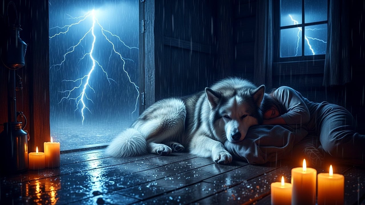 Cozy Tent Shelter During a Heavy Night Time Thunderstorm | RDR2 Relaxing Rain ASMR Real 4K Video