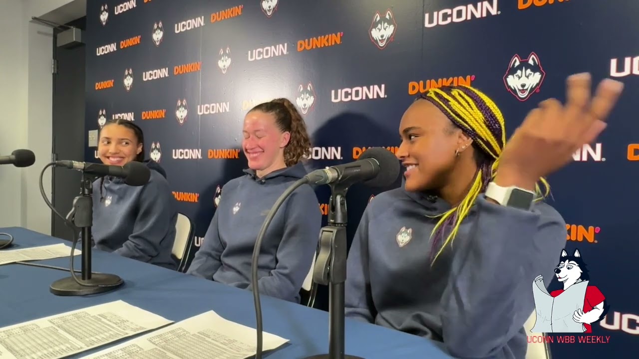 Azzi Fudd, Ashlynn Shade, Aaliyah Edwards: UConn women's basketball postgame (SCSU) - 11/4/23
