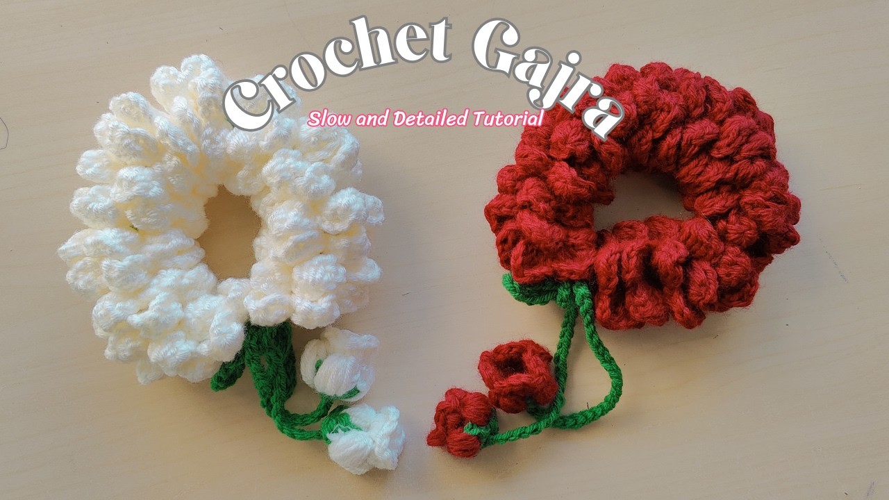 Crochet Gajra | Slow and Detailed Tutorial | Crochet Jasmine