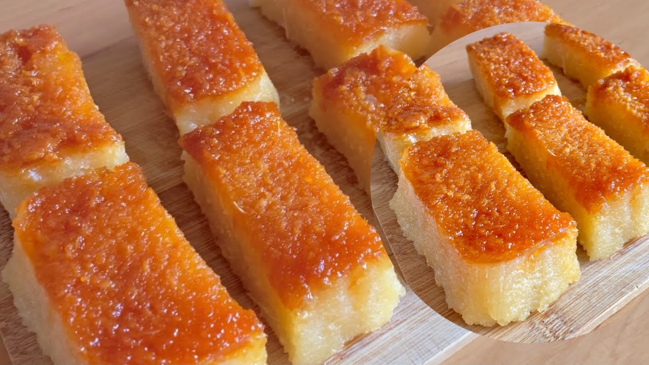 No bake Cassava Cake 3 ingredients Only/Caramelized Cassave cake/Steam Cassava Cake Recipe