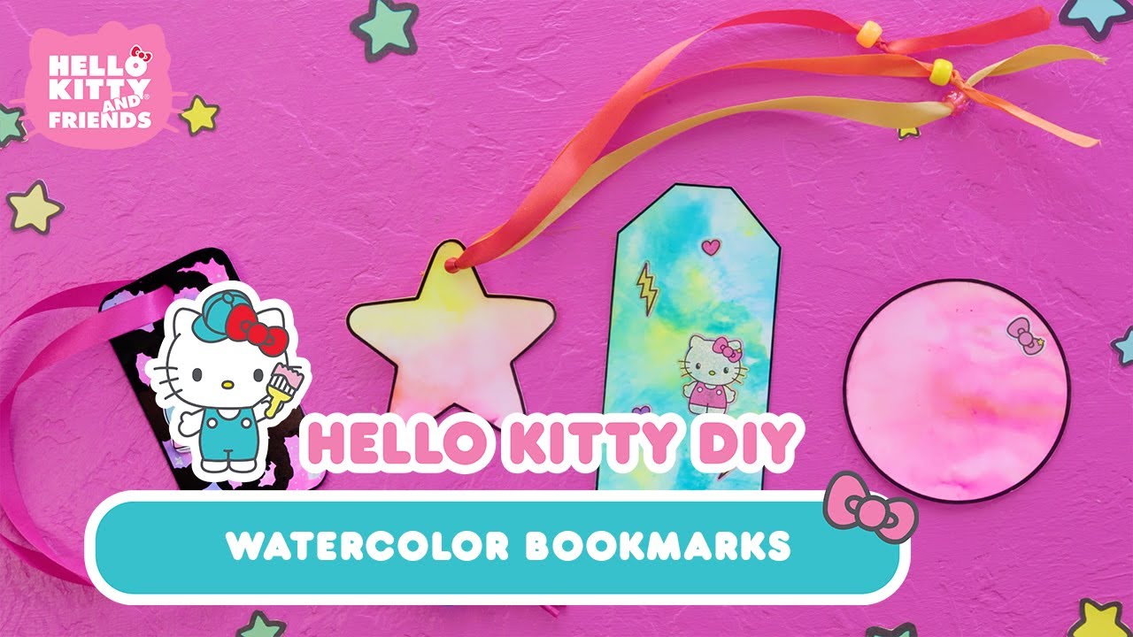 How to Make a Hello Kitty Bookmark | Hello Kitty DIY