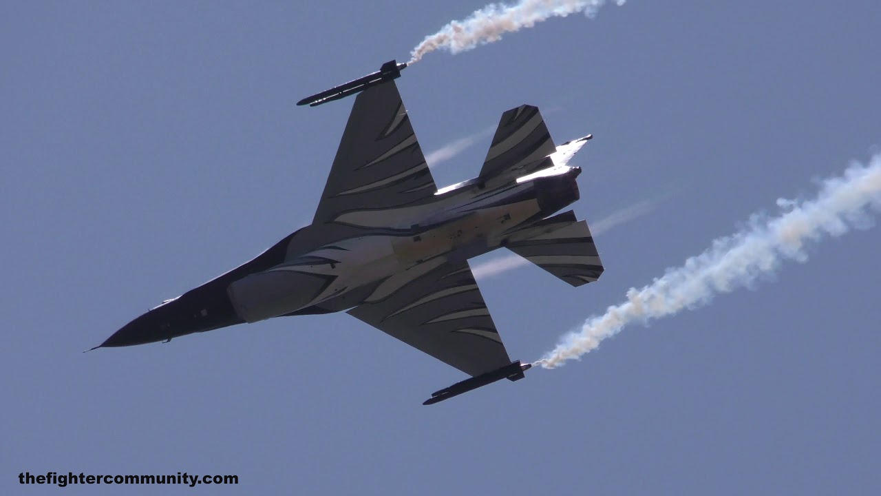 (4K) Dark Falcon F-16AM Demo. Belgian Air Component