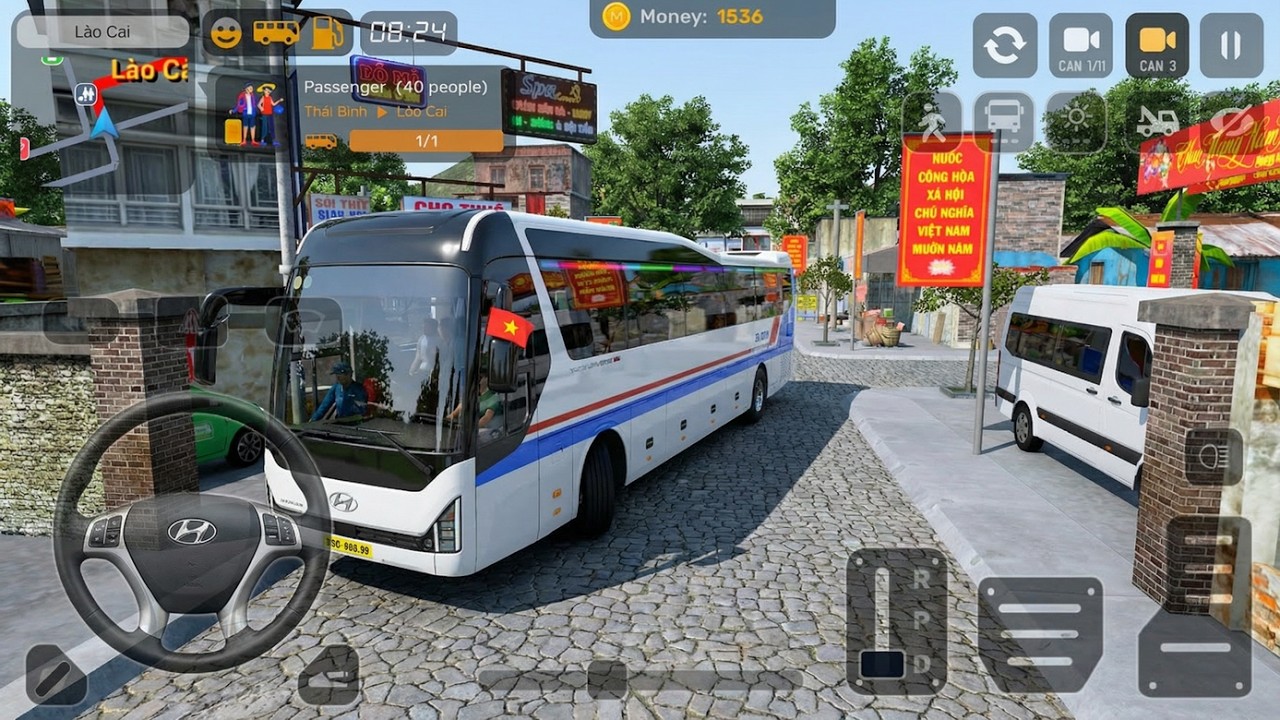Coach Bus Simulator Vietnam #7 | Hyundai Universe Bus Take Passengers to L&agrave;o Cai