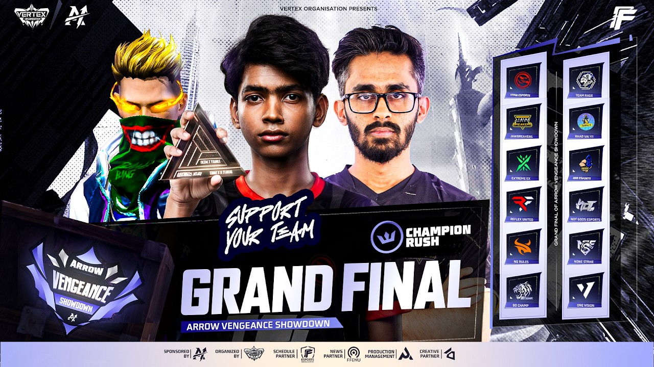 [🔴LIVE] GRAND FINAL || ARROW VENGEANCE SHOWDOWN || CHAMPION RUSH | FT.@raadvaiyt829@Blade_On_Top