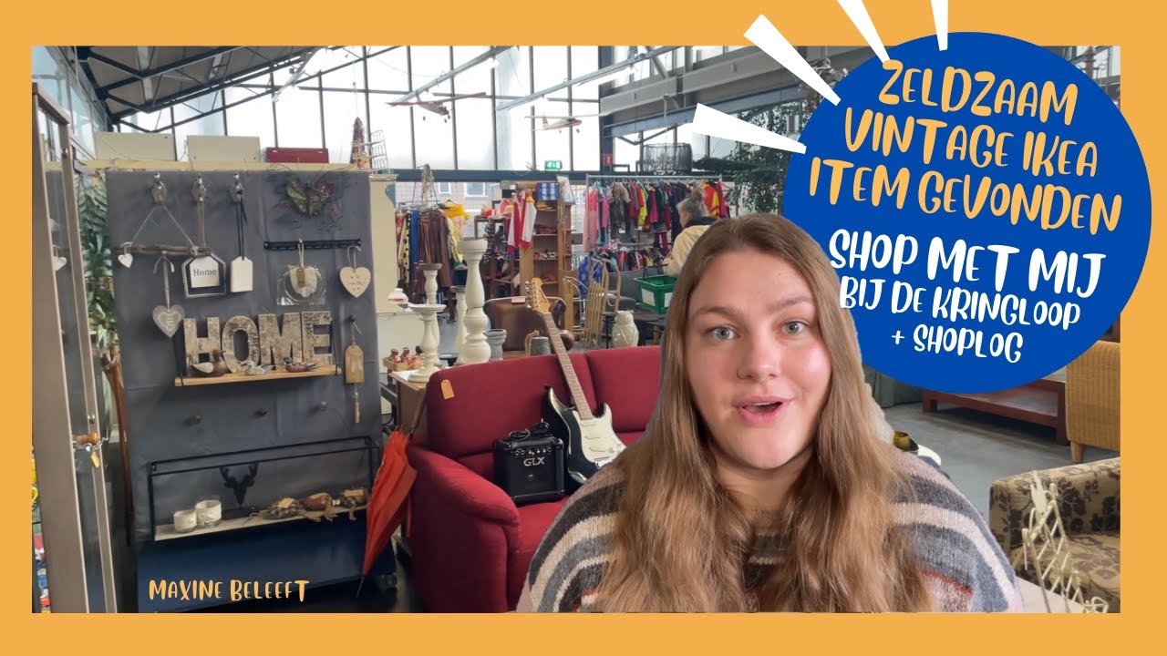 Wat een geluk! Zeldzaam vintage Ikea item gevonden // Shop met mij bij de kringloop // januari 2024