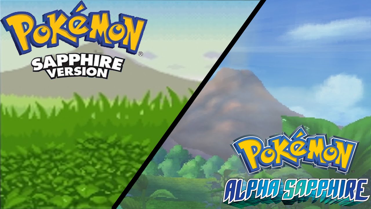 Pokemon Sapphire/Alpha Sapphire Intro Comparison