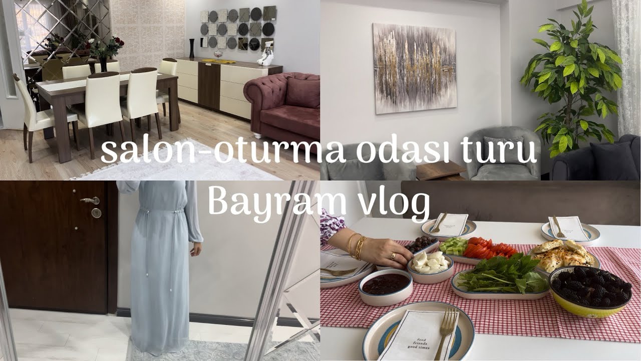 Salon ve oturma odası turu.Bayram vlog ❤️ #vlog #sessizvlog #kurbanbayramı