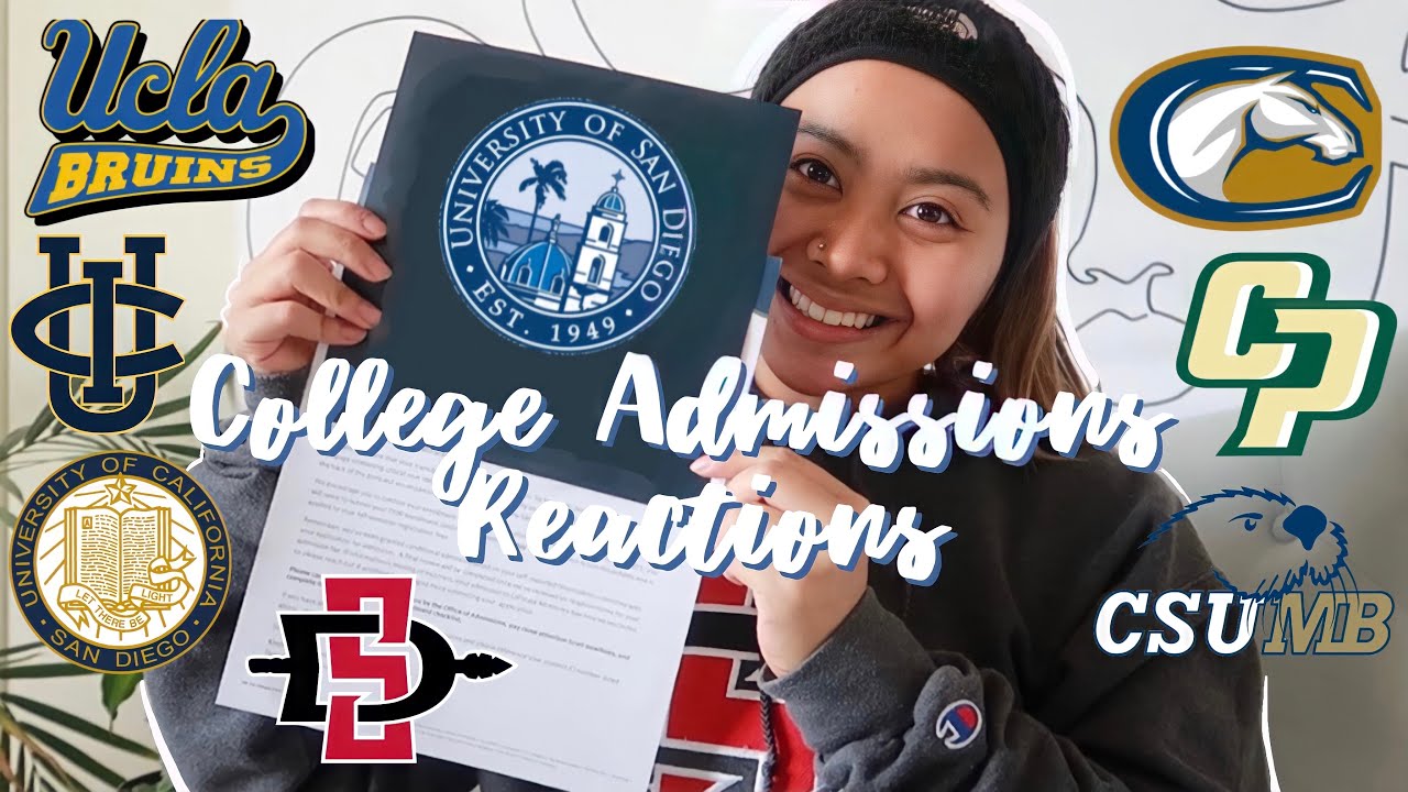 College Admissions Reactions! | *UC's, States, and Dream School*