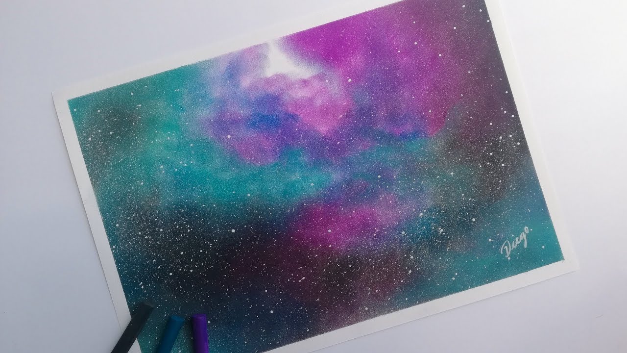 COMO PINTAR UNA GALAXIA || FACIL ||  VIDEO 1 DE 3