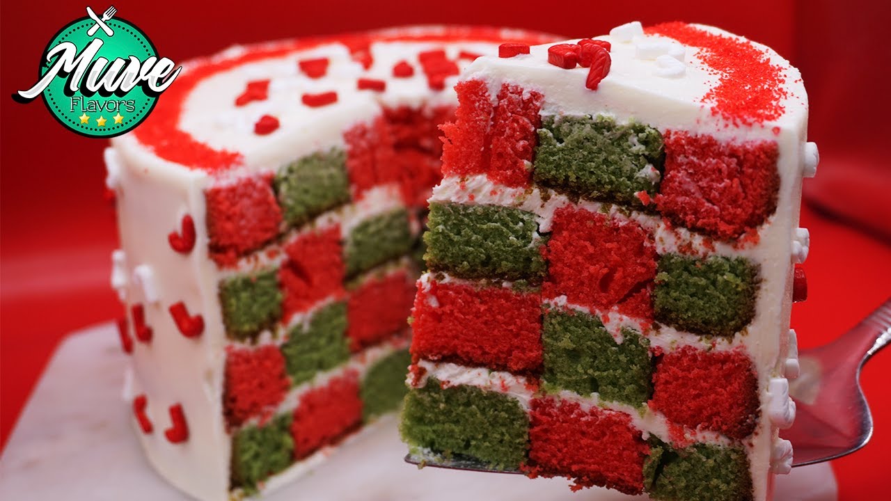 Torta ajedrez de NAVIDAD esponjosa, fácil y deliciosa | Muve FLavors