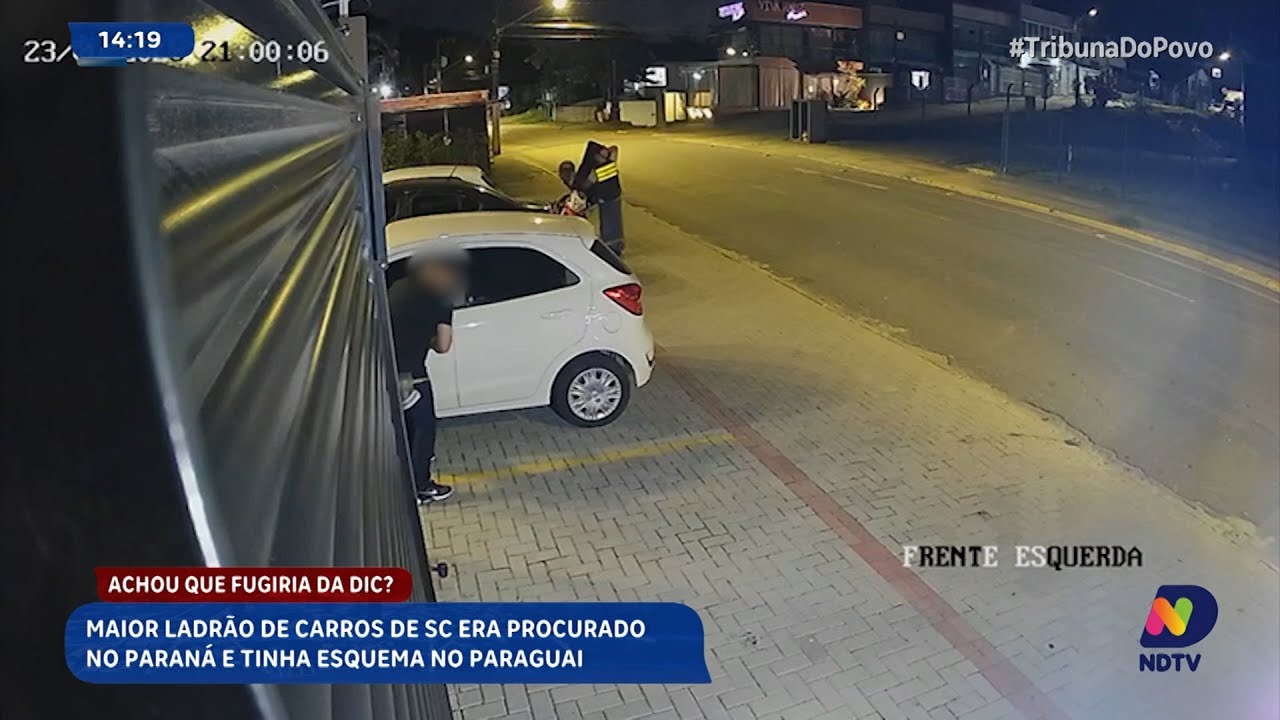 Fim da linha: maior ladrão de veículos de SC é capturado em Joinville