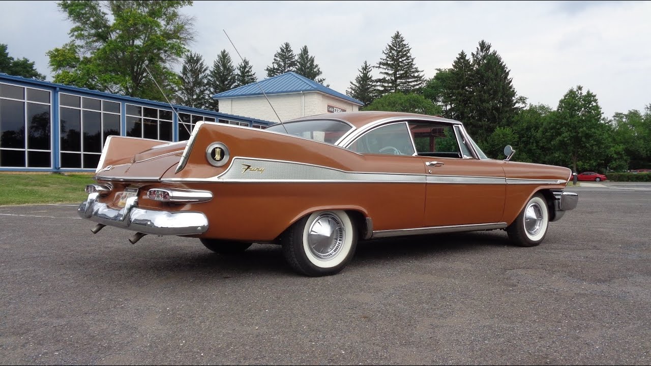 BIG FINS ! 1959 Plymouth Sport Fury 318 in Bronze & Ride on My Car Story with Lou Costabile