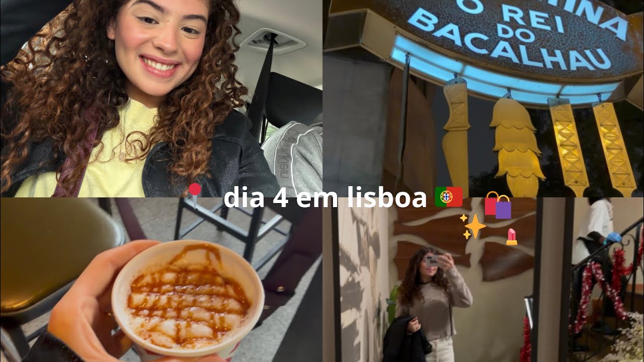Vlog - dia 4 em Lisboa + tutorial de maquiagem 💄🛍️✨