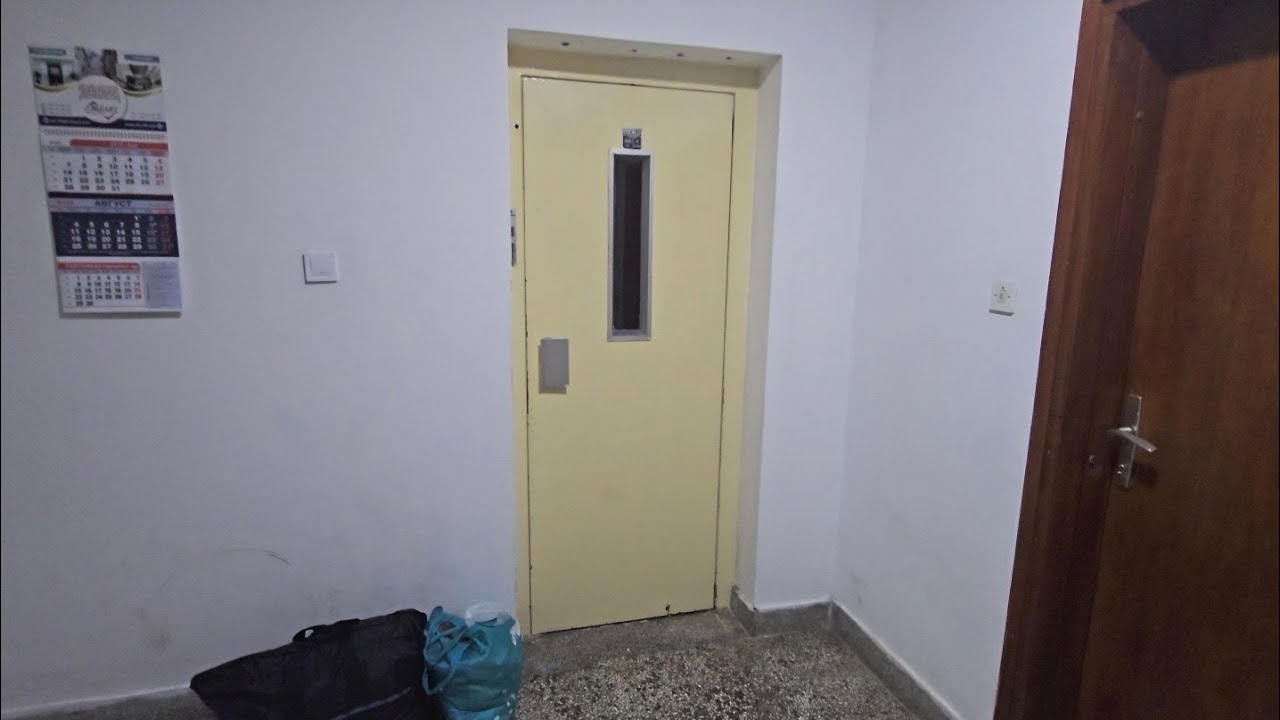 Original 1970s Končar elevator at Nikole Ljubibratića 78 in Herceg Novi, Montenegro