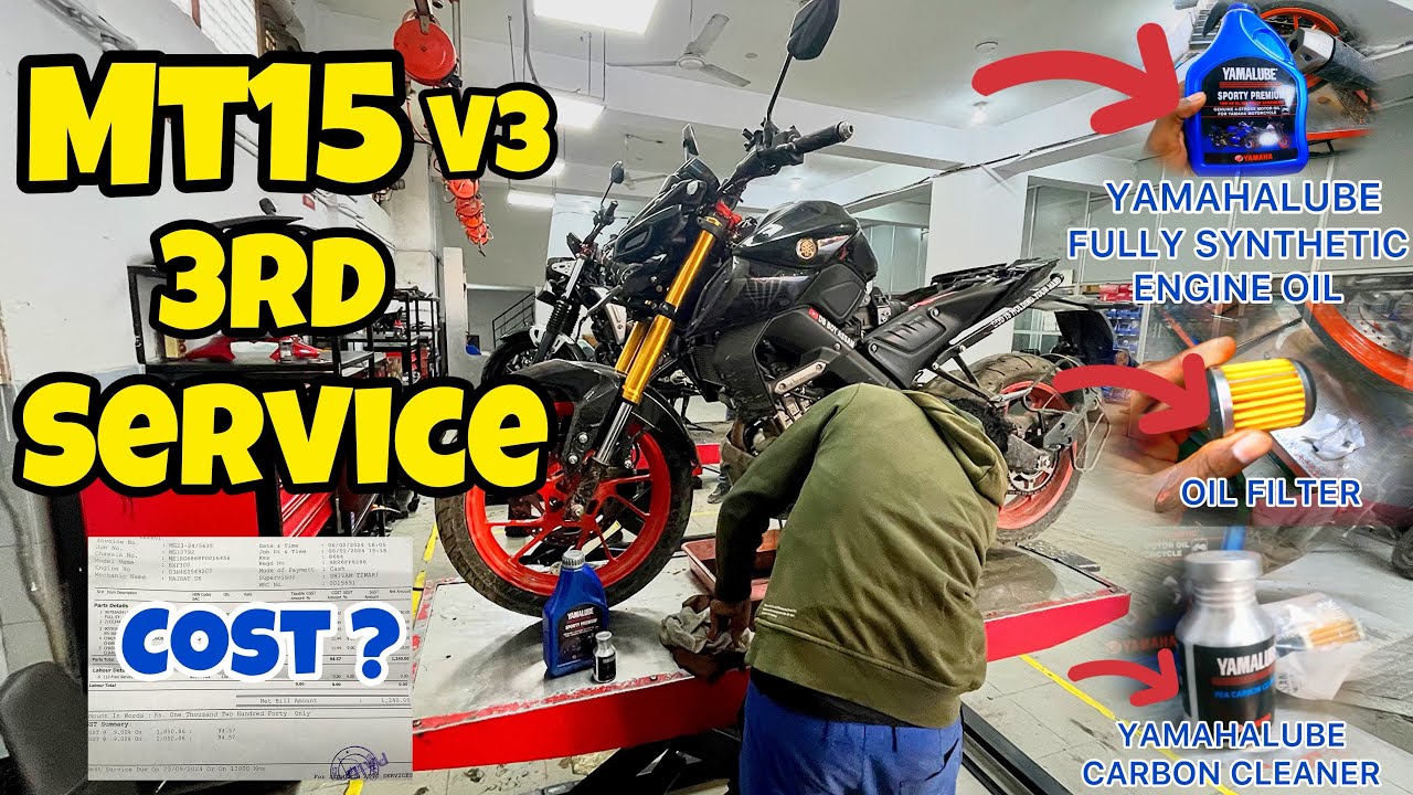 Mt15 v3 3rd Service || complete detail || service cost, service time and products|| @DBBOYASSAM