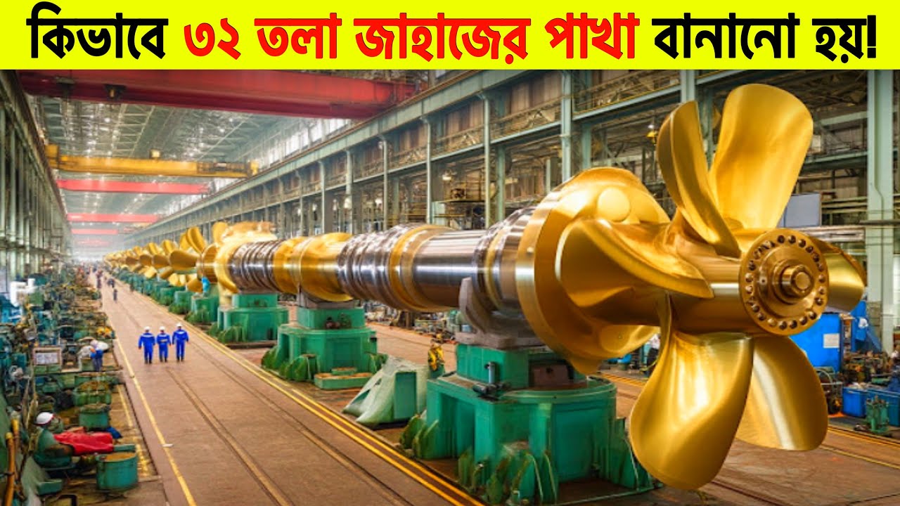 এই পাখাই চালায় ১০০০ টনের জাহাজ! 😱 | Inside Giant Ship Propeller Factory