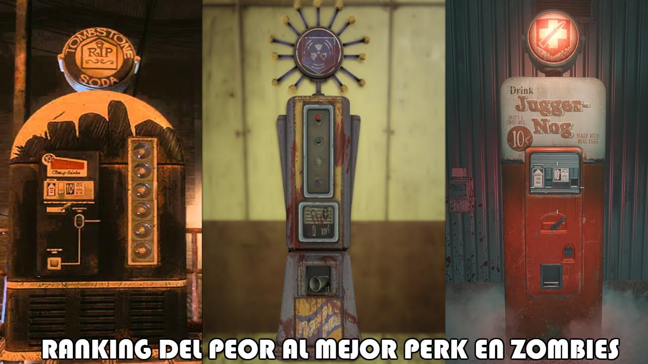 RANKING DE LOS PERKS DE ZOMBIES 