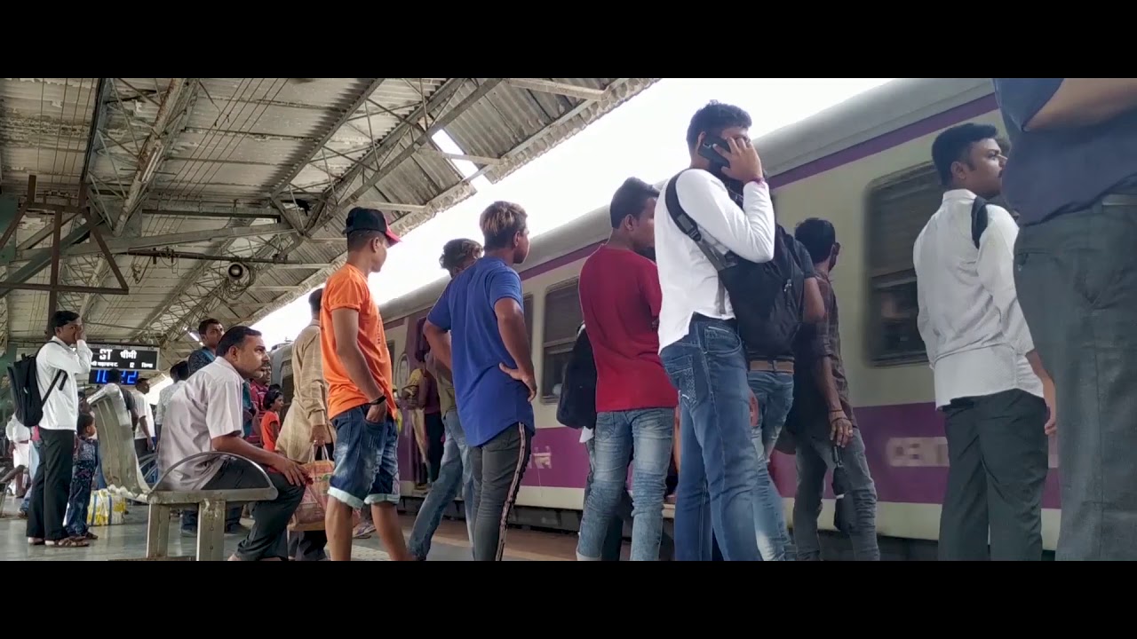 Mumbai Local Train Travelling Kasara To Churchgate Via Ghansoli Vashi Kurla Dadar.