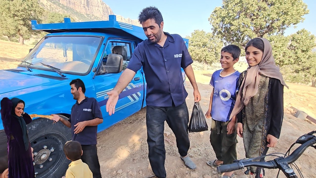 Nomadic father returns to family with the added bonus of buying a new car.