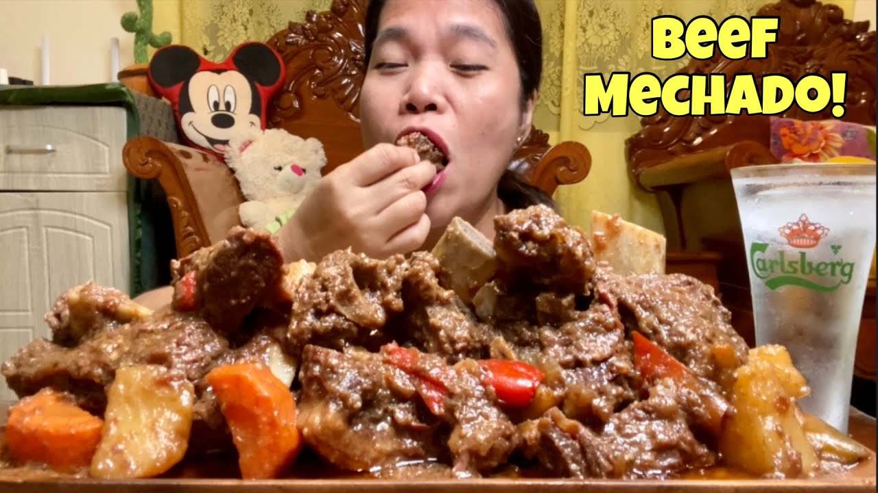 BEEF MECHADO | PINOY FOOD | MUKBANG PHILIPPINES
