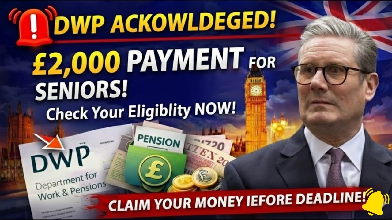🔔 DWP Acknowledged! £2,000 Payment for Seniors & Pensioners – Check Now